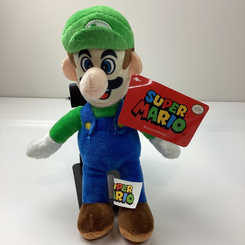 Nintendo Super Mario Luigi Plush 9 inch Stuffed Toy Good Stuff 2022 NWT